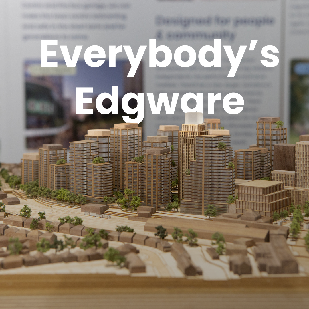 Instagram post: Everybody’s Edgware, scale model of the proposals